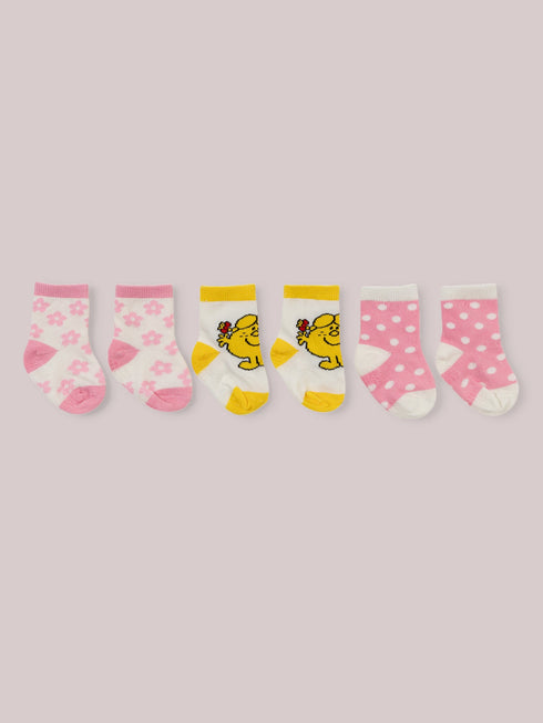 3-Pack Soft Durable Baby Socks Set - Little Miss Sunshine™